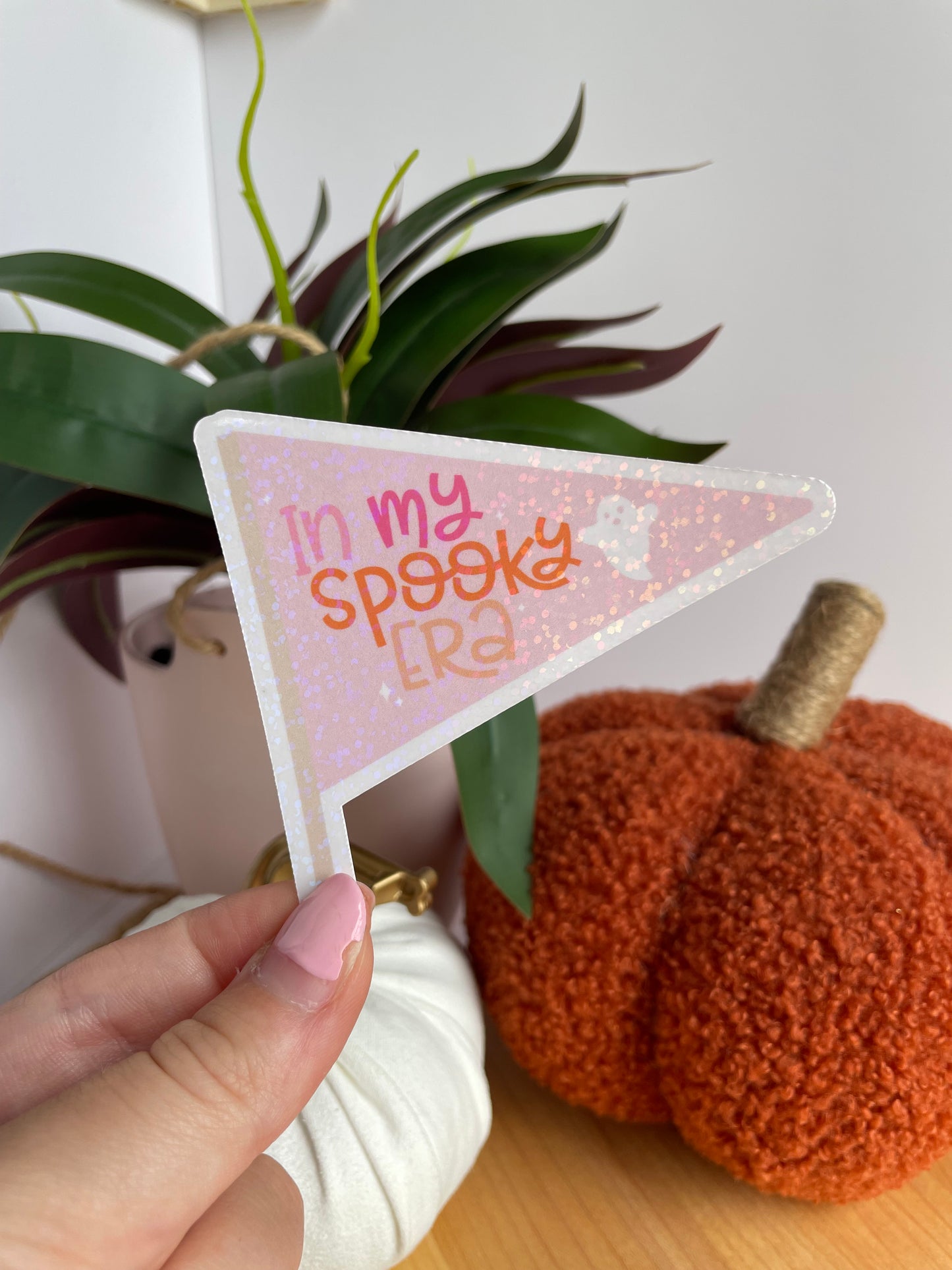 In My Spooky Era Pendant Flag Sparkly Glossy Sticker