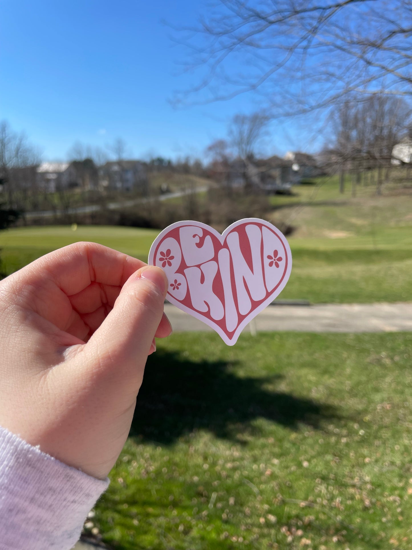 Be Kind Positive Matte Die Cut Sticker