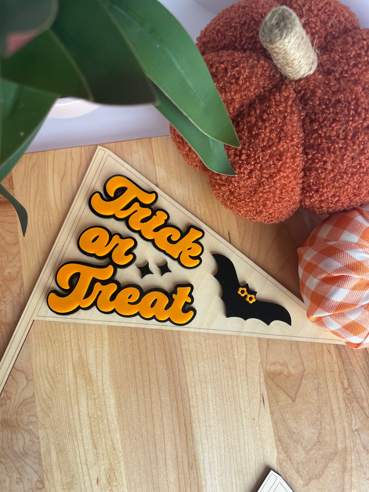 Trick or Treat Wooden Pendants