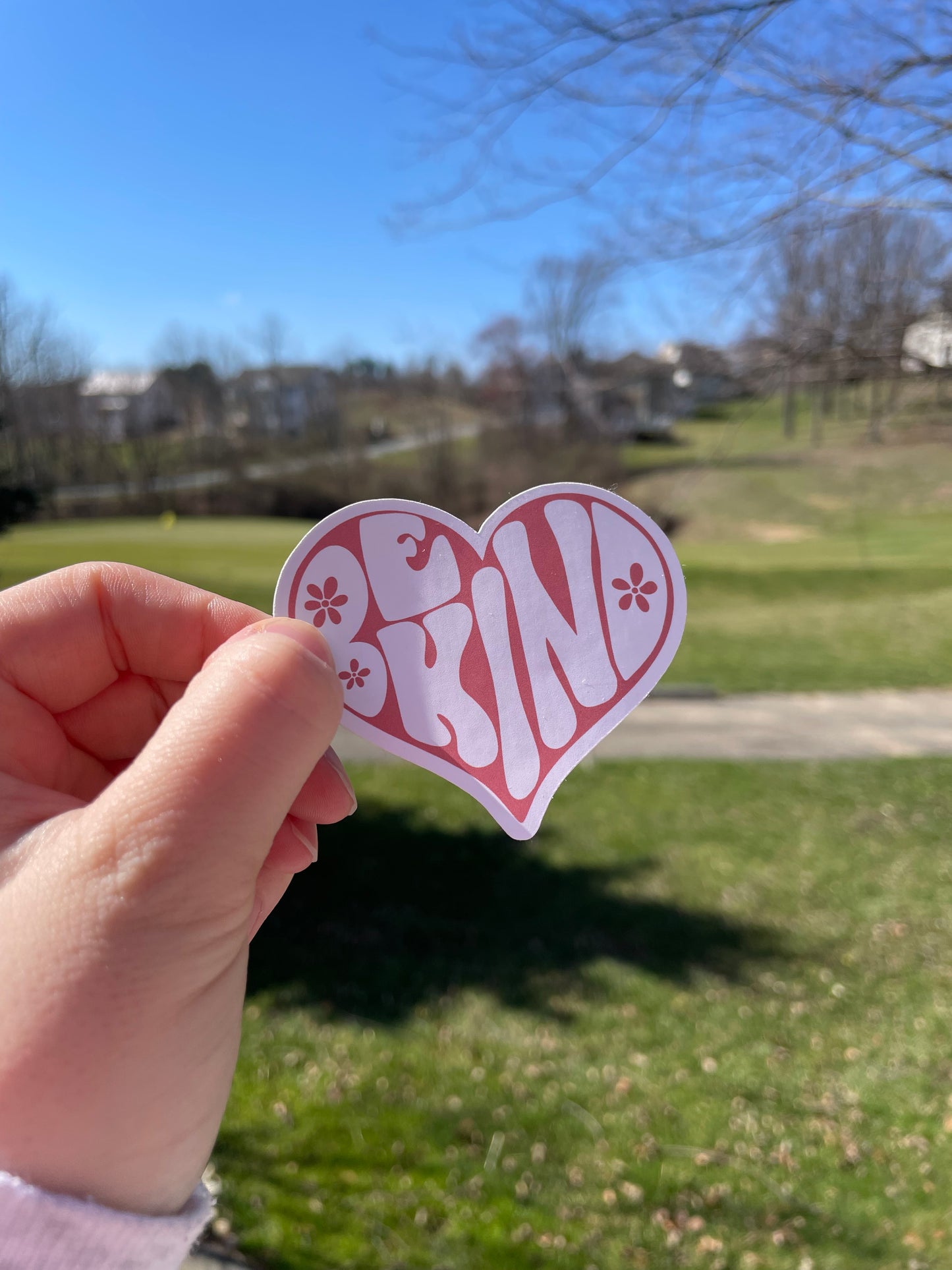 Be Kind Positive Matte Die Cut Sticker