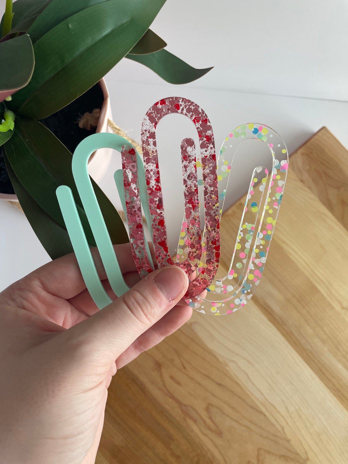 Jumbo Acrylic Paperclips