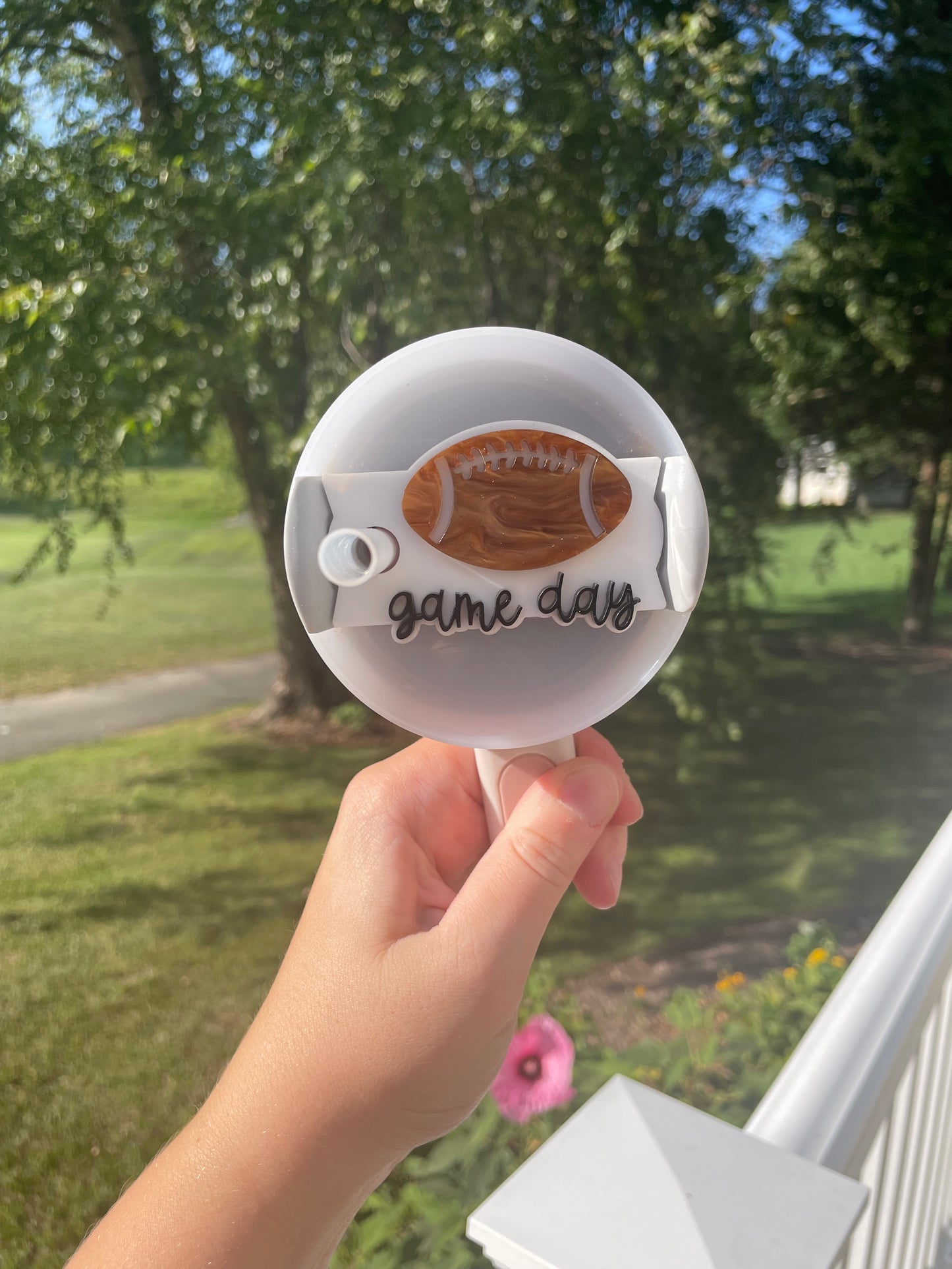 Pearl Football 30 and 40 ounce Stanley Topper for Waterbottles