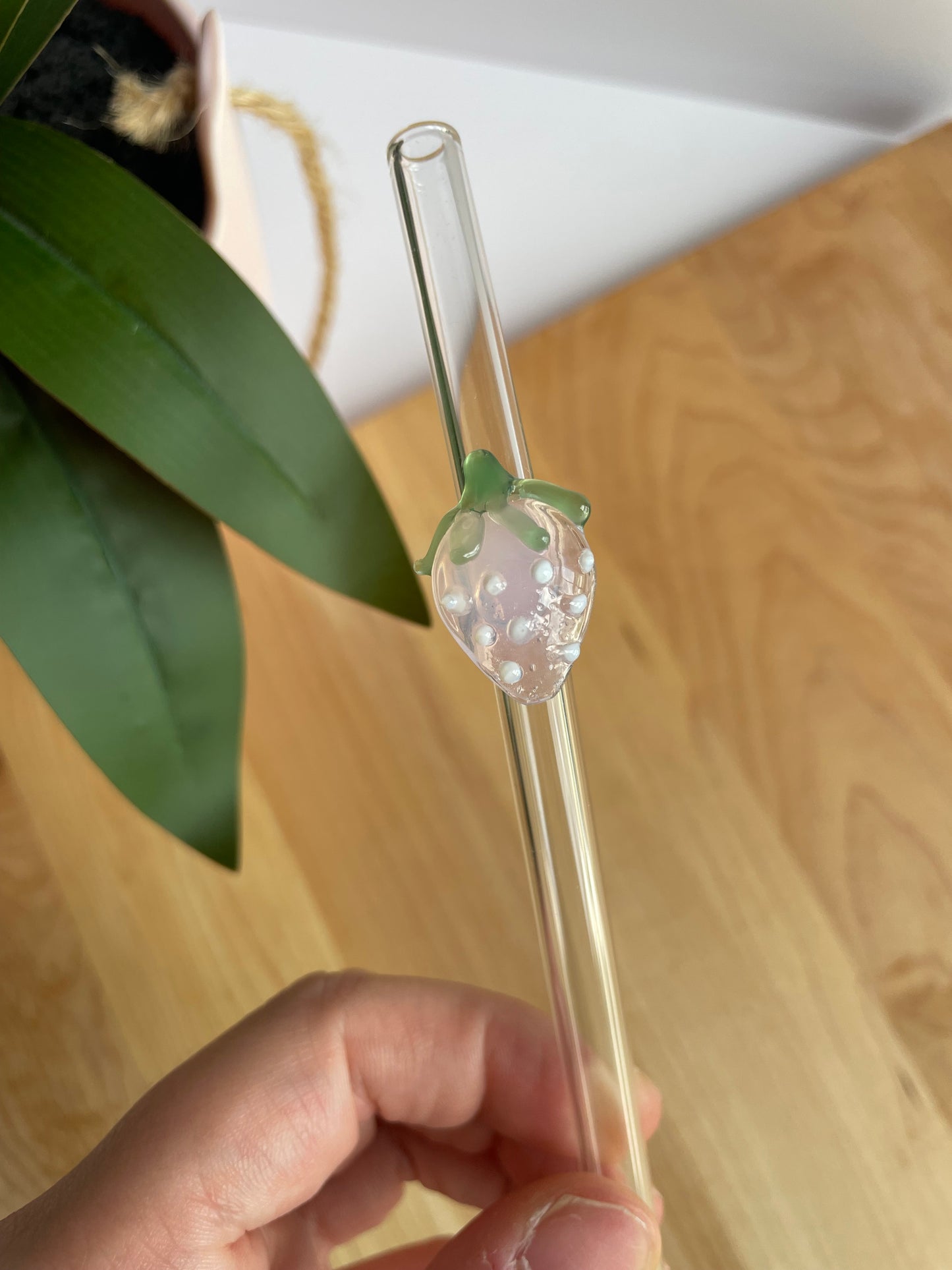Strawberry Glass Straws