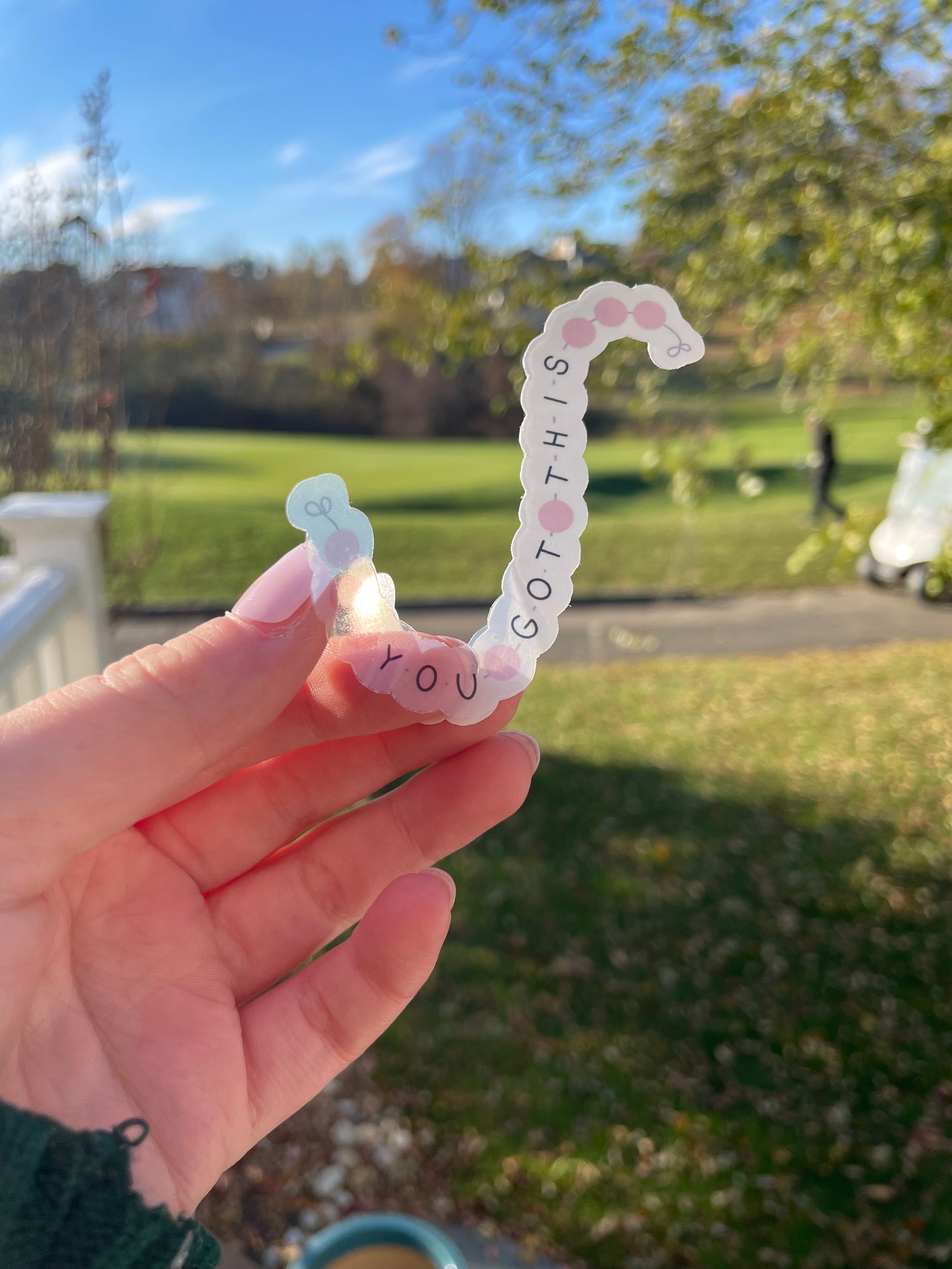 You Got This Friendship Bracelet Die Cut Sticker