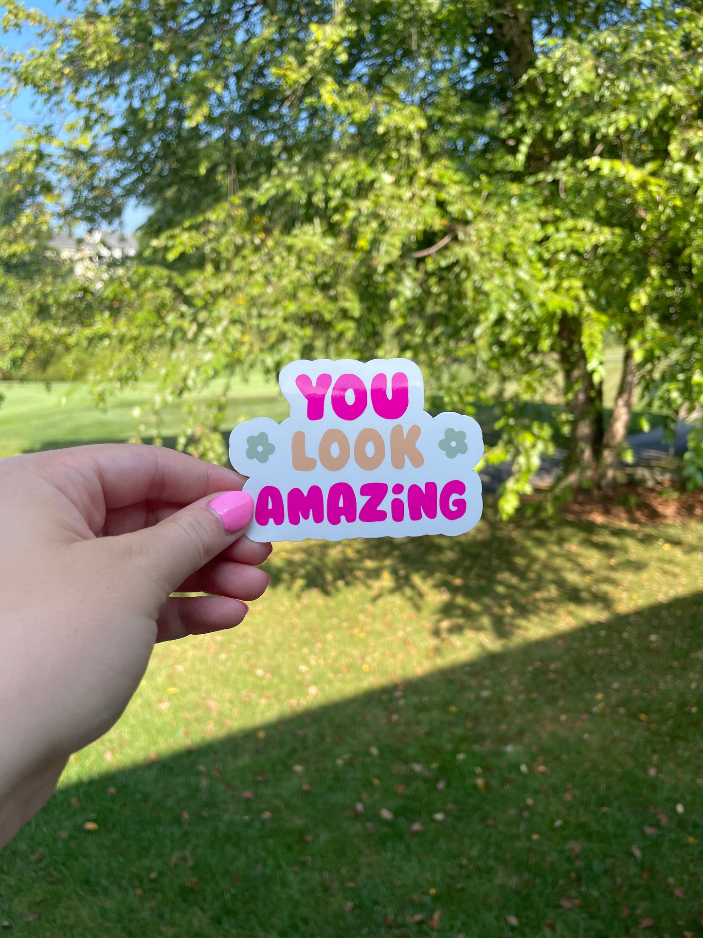 You Look Amazing Die Cut Sticker