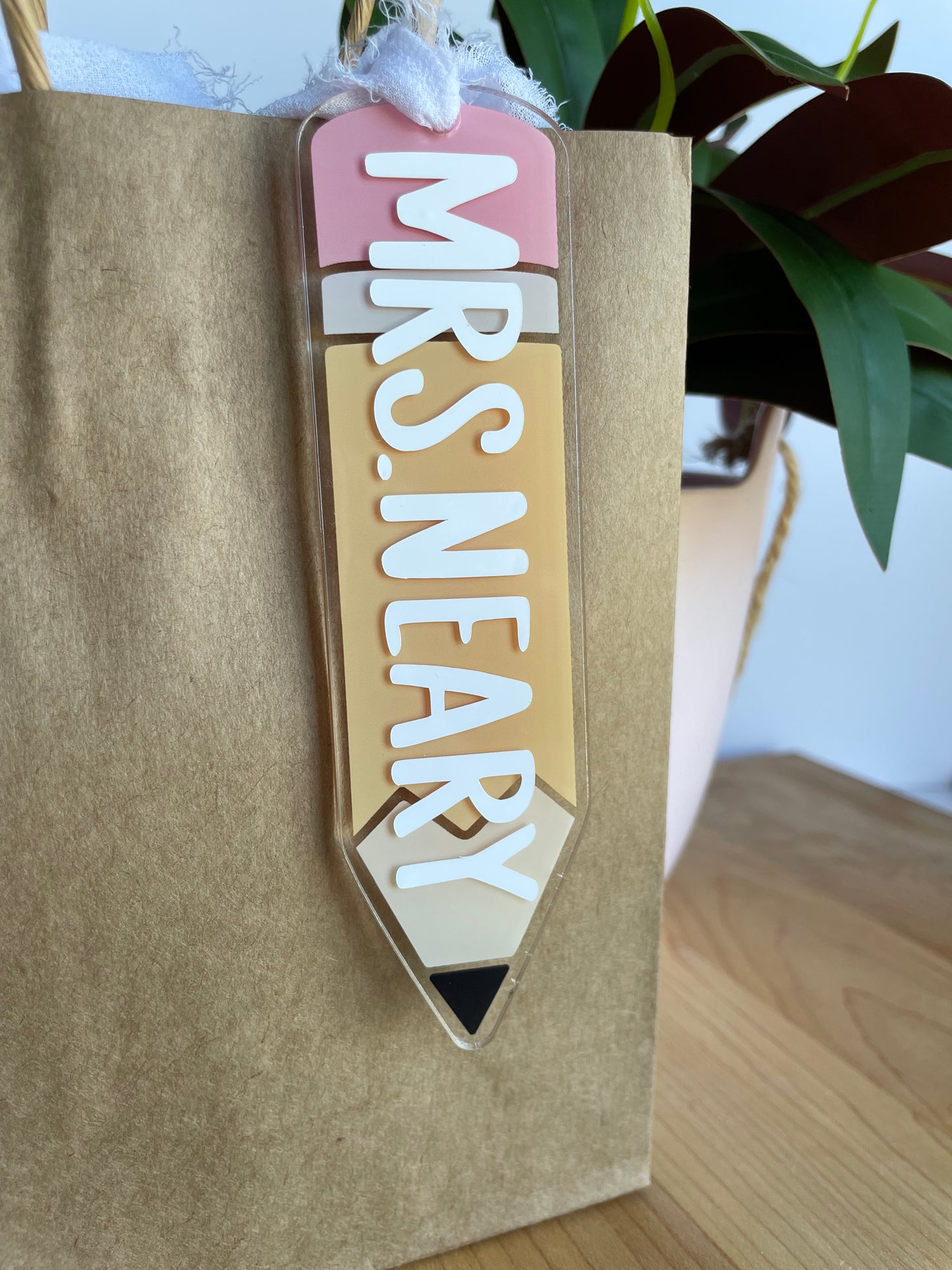 Teacher Themed Acrylic Gift Tags