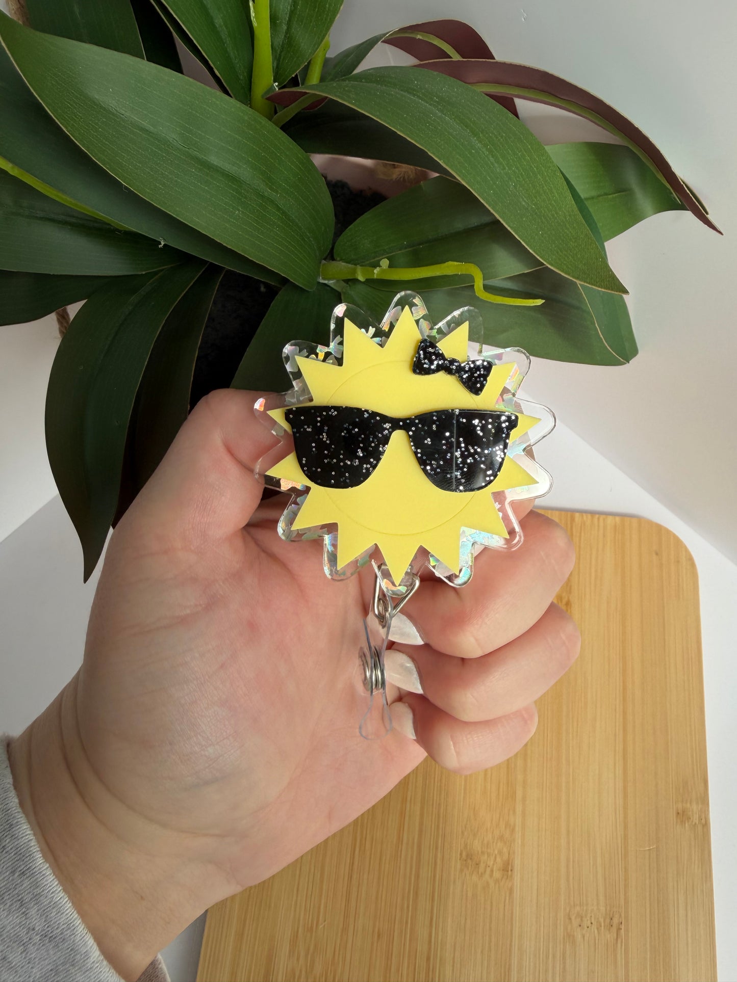 Sunny Shades Acrylic Badge Reel