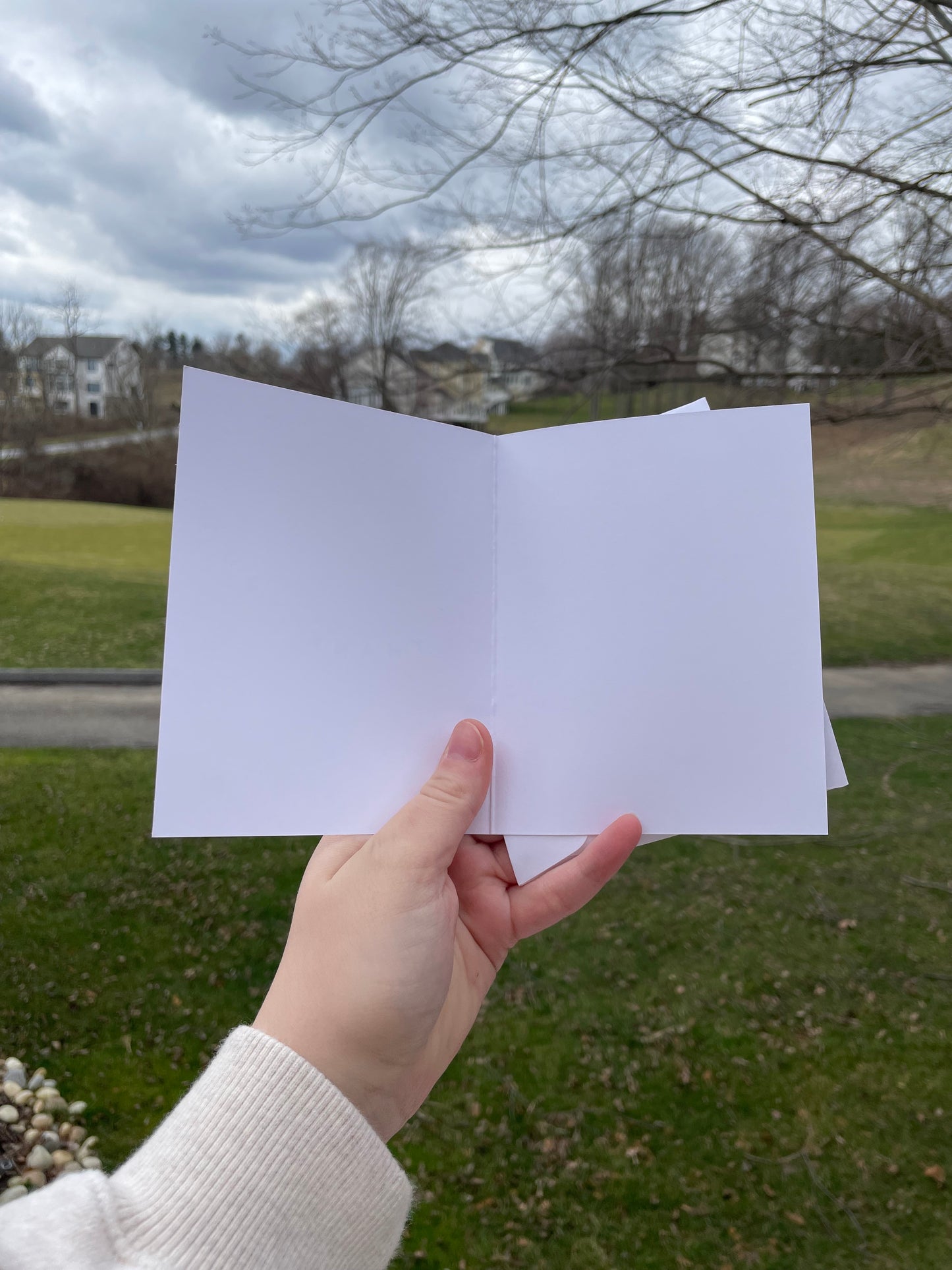 Donut Worry Be Happy Blank Greeting Card with White Envelope