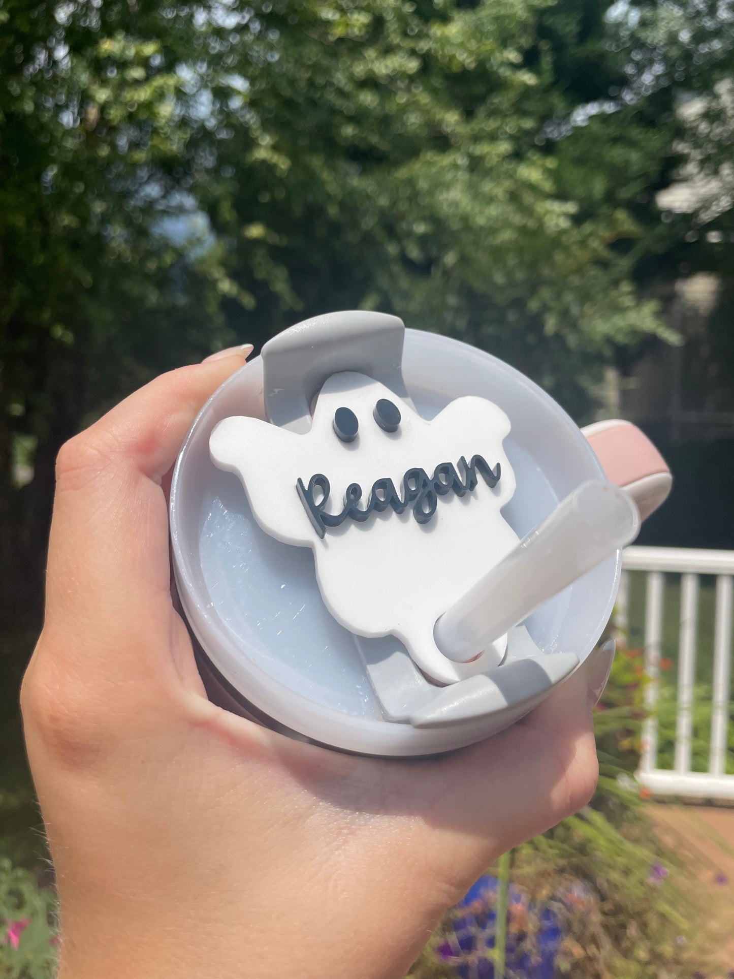 Spooky Ghost 30 and 40 Ounce Stanley Topper
