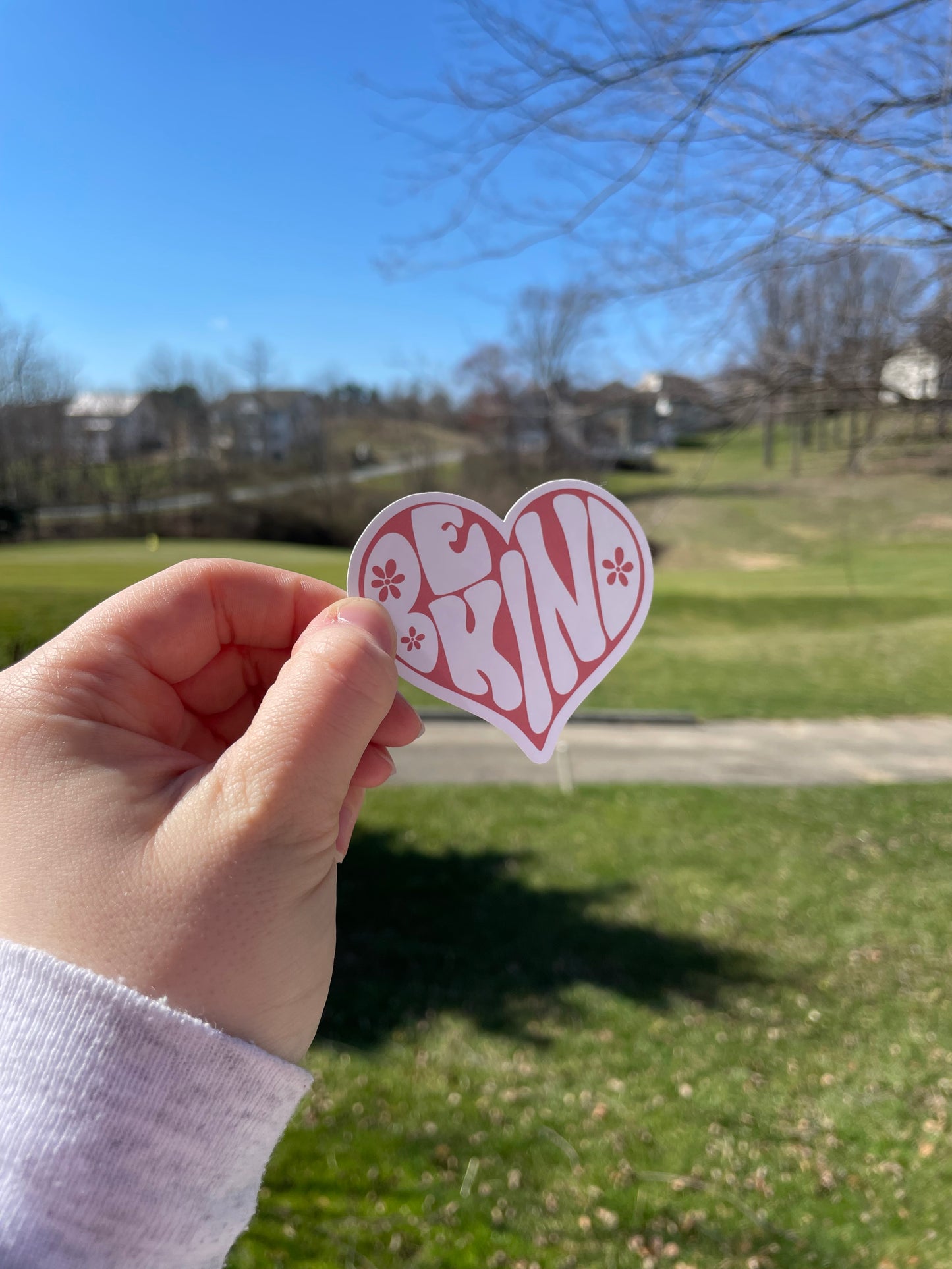 Be Kind Positive Matte Die Cut Sticker