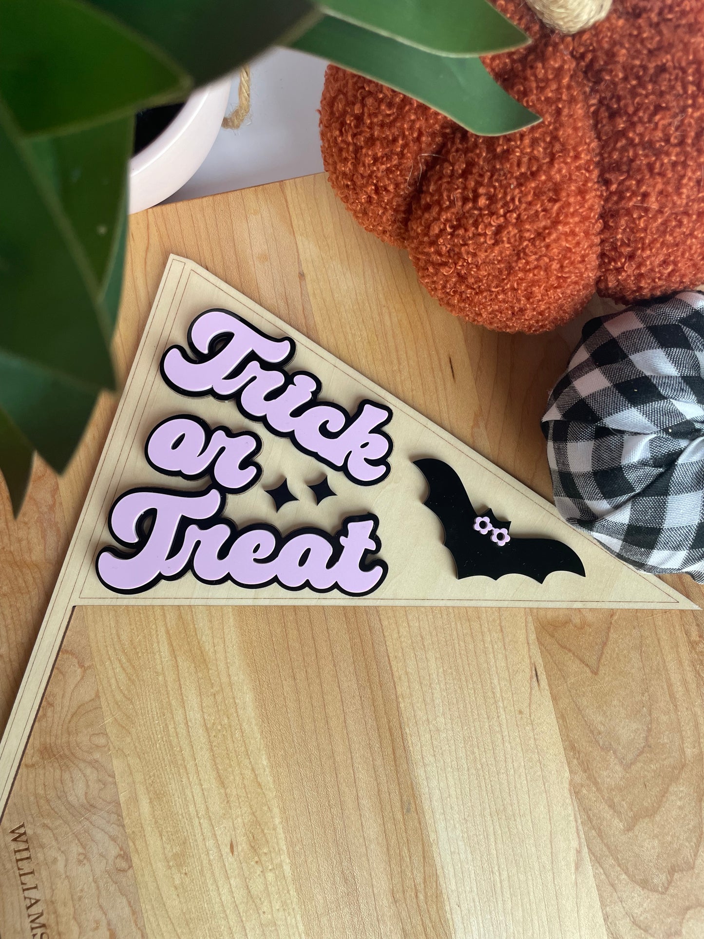 Trick or Treat Wooden Pendants