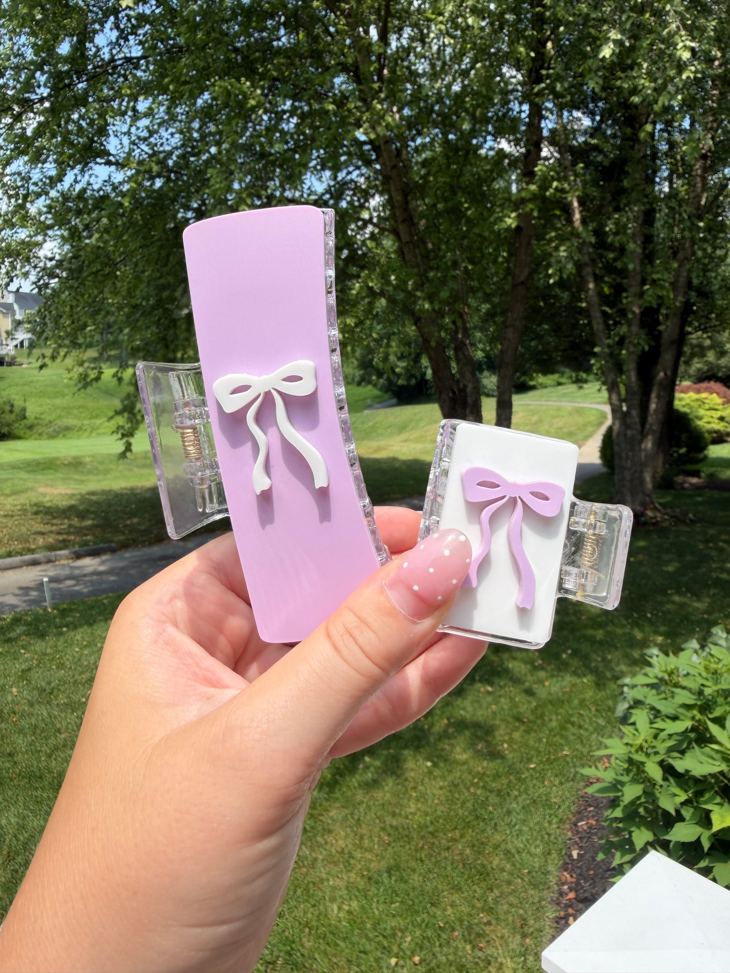 Coquette Bow Acrylic Claw Clip