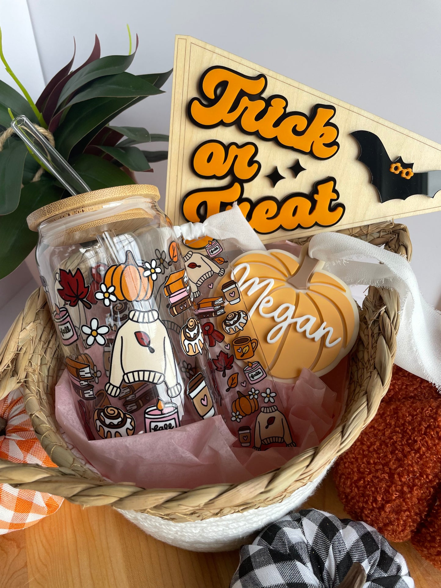 Cozy Fall Night Boo Basket Bundle