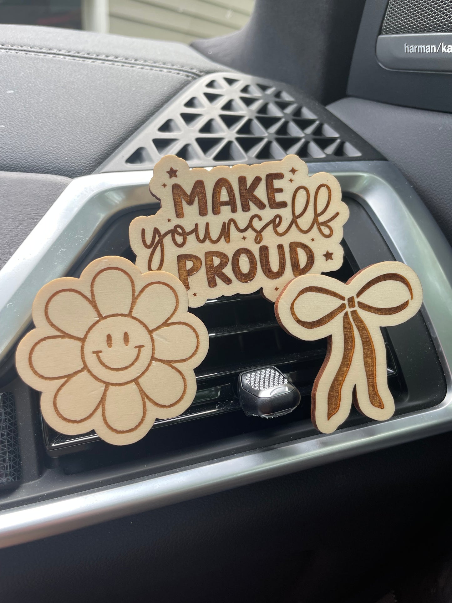 Make Yourself Proud Wooden Car Vent Clip