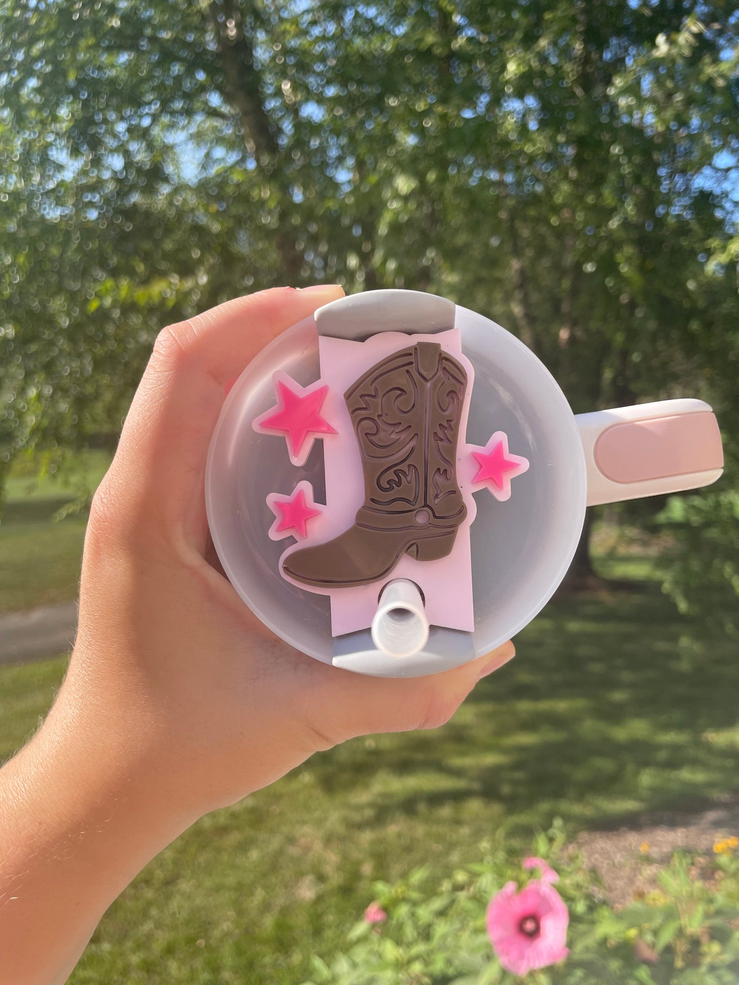 Girly Cowgirl Boot and Stars 30 and 40 ounce Stanley Topper for Waterbottles