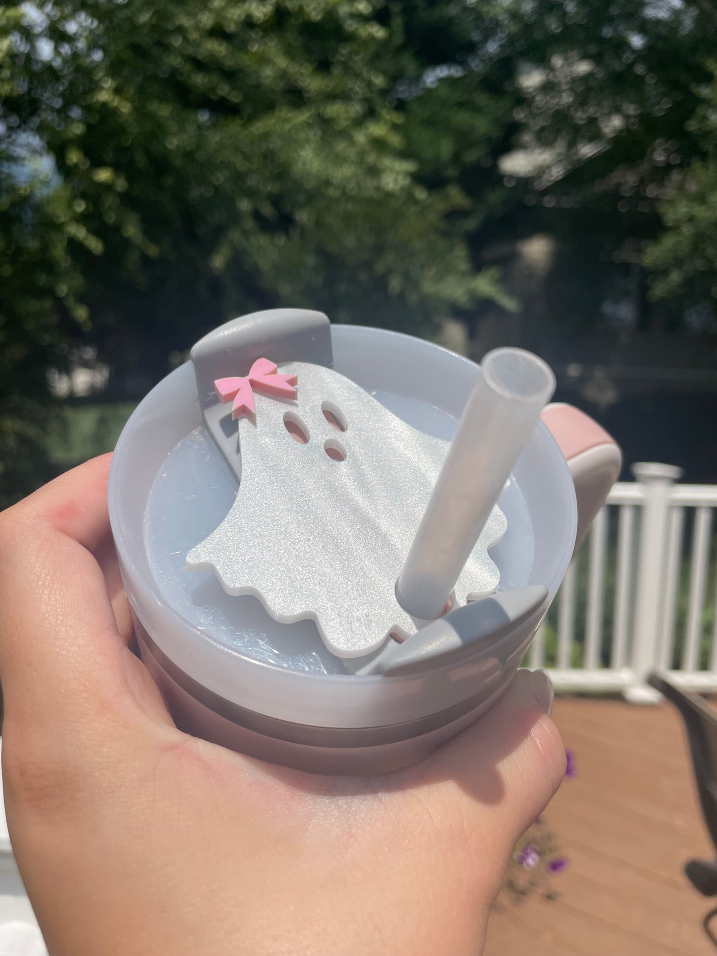 Ghostie Bow 30 and 40 Ounce Stanley Topper