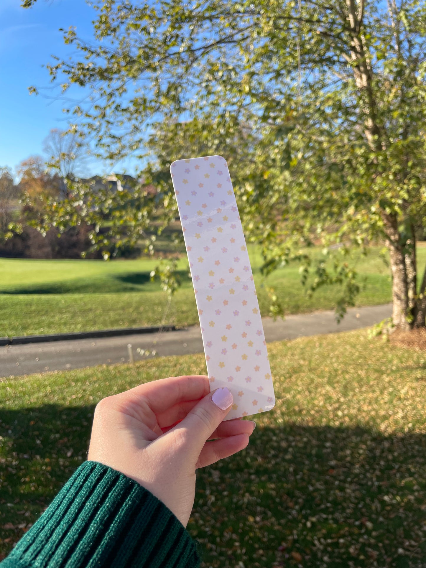 3 Pack of Hand Drawn Bookmarks - Pretty Pink Checkers, Cute Smiley, and Blooming Flowers