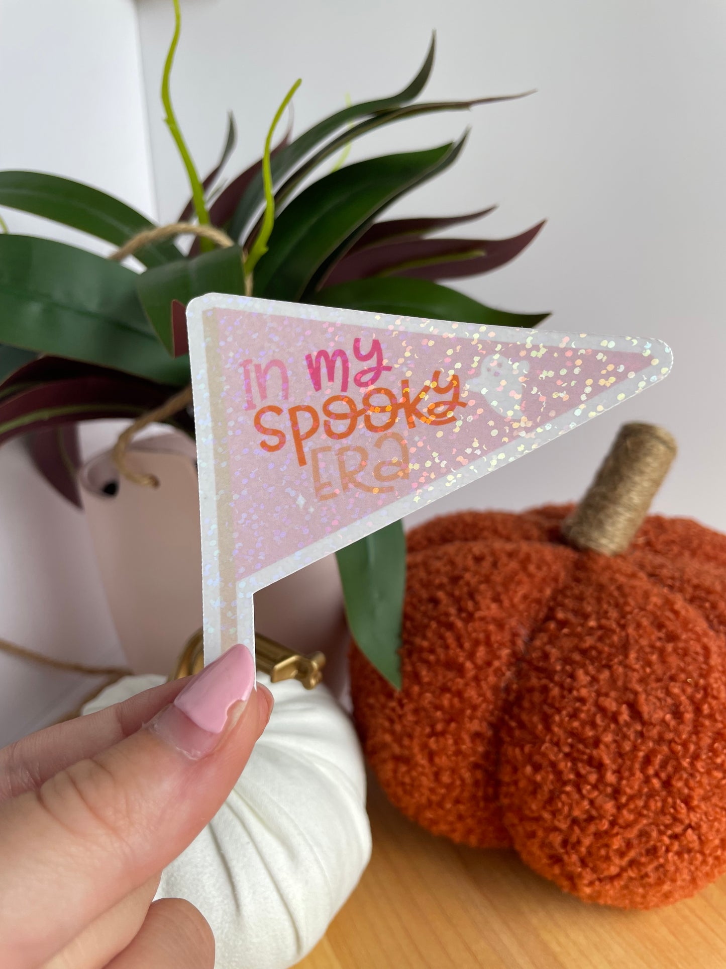 In My Spooky Era Pendant Flag Sparkly Glossy Sticker