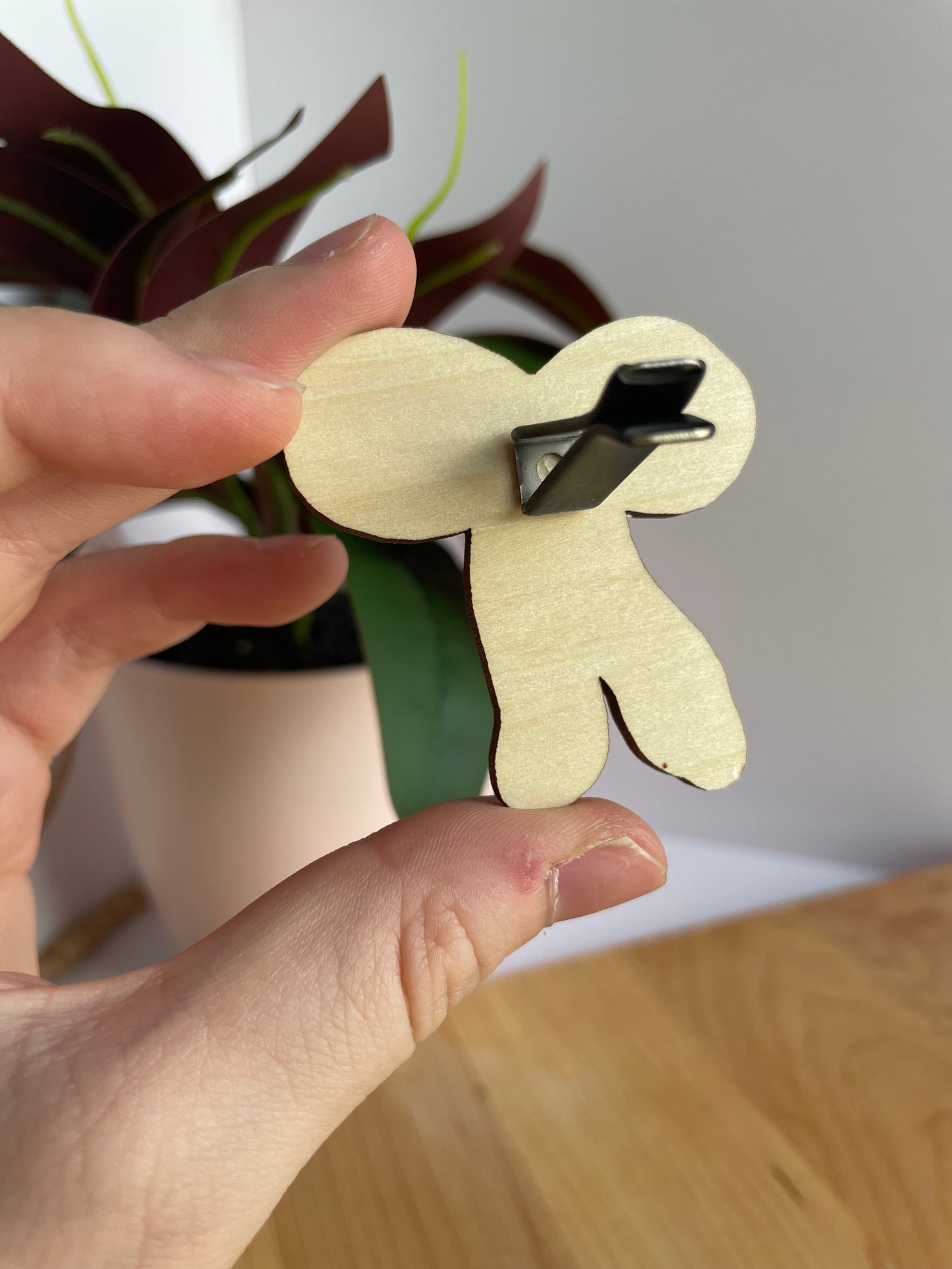 Beautiful Bow Wooden Car Vent Clip
