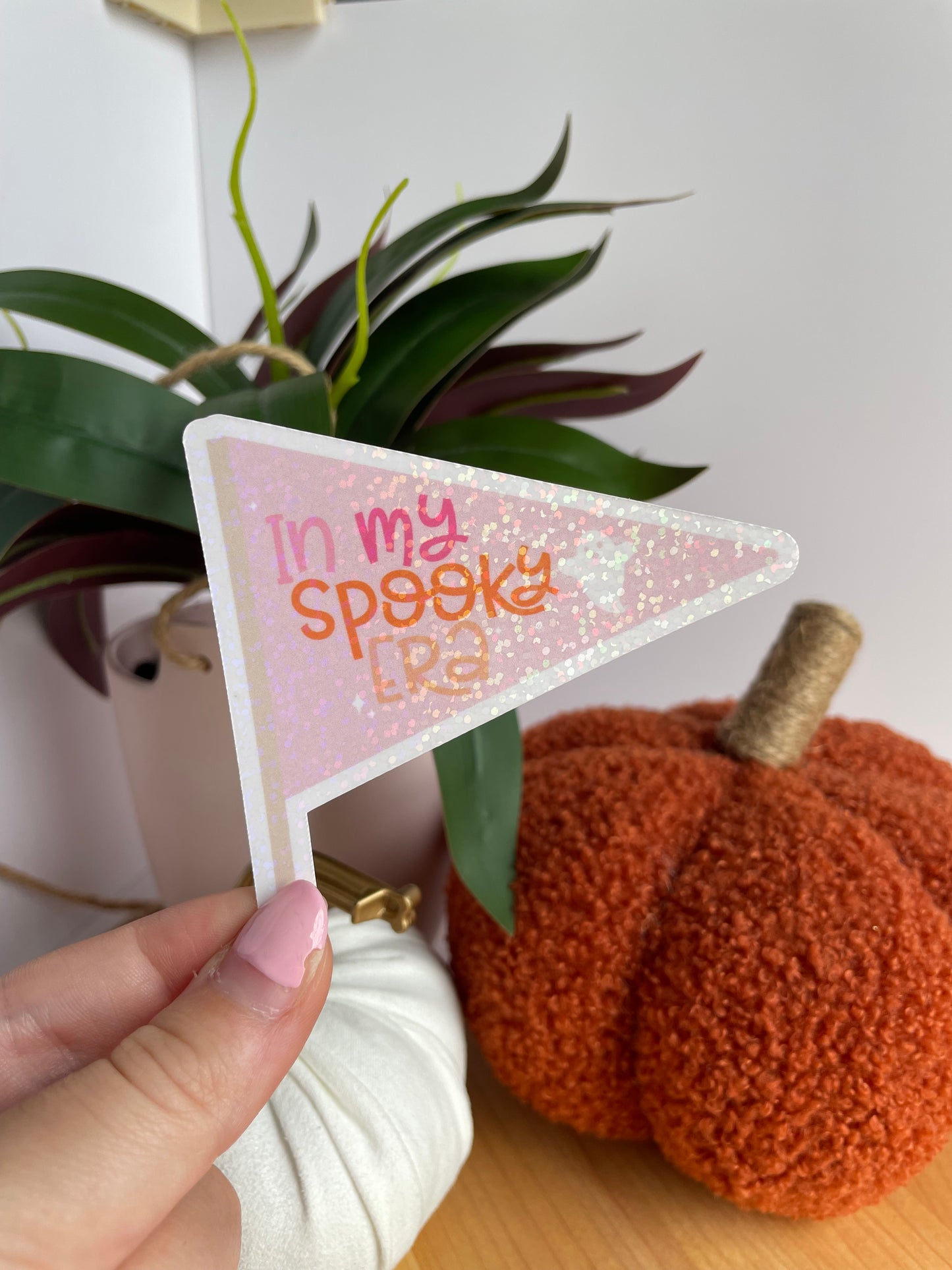 In My Spooky Era Pendant Flag Sparkly Glossy Sticker