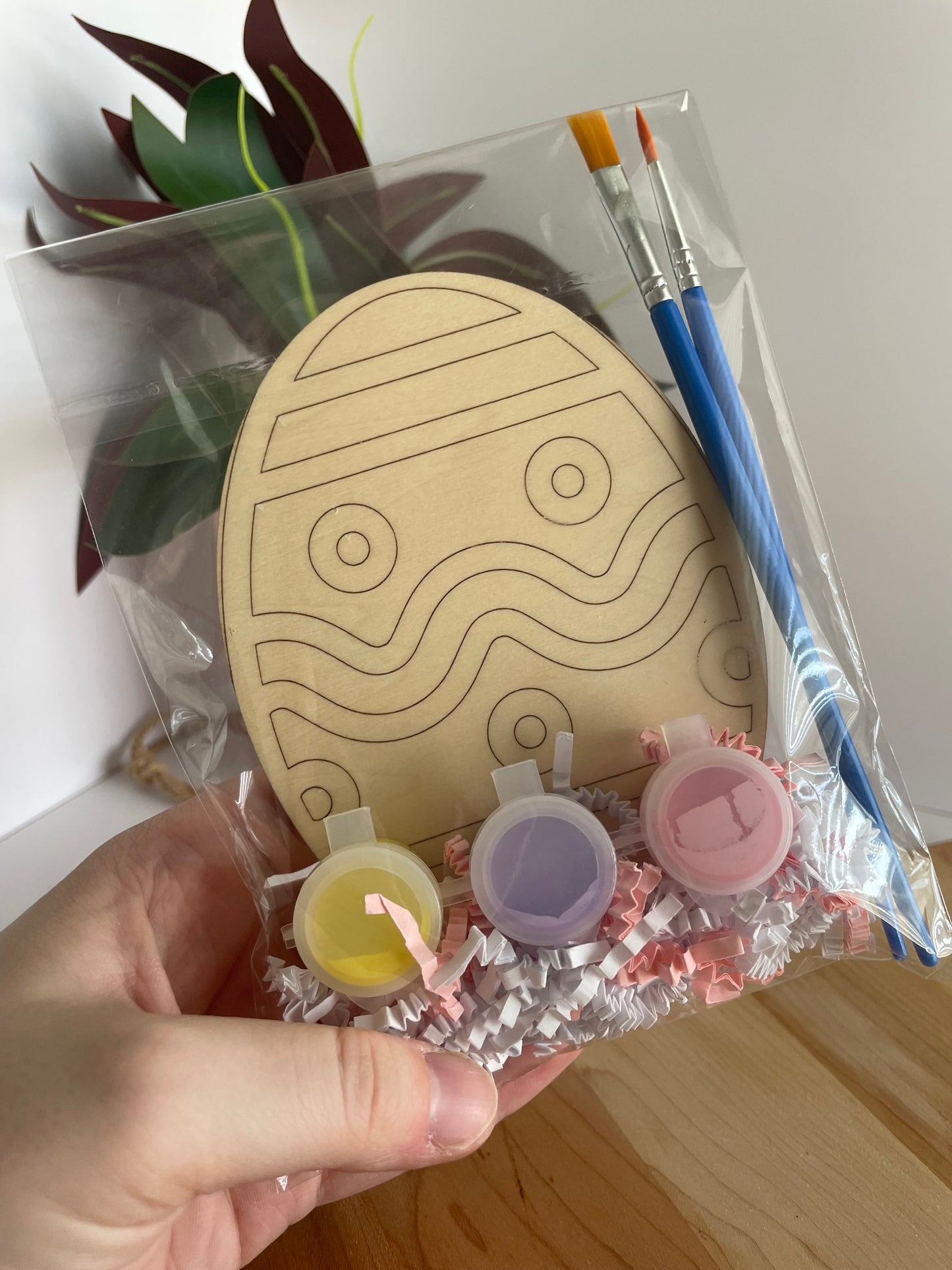 Easter Egg Paint Kit with Pastel Paints and Brushes