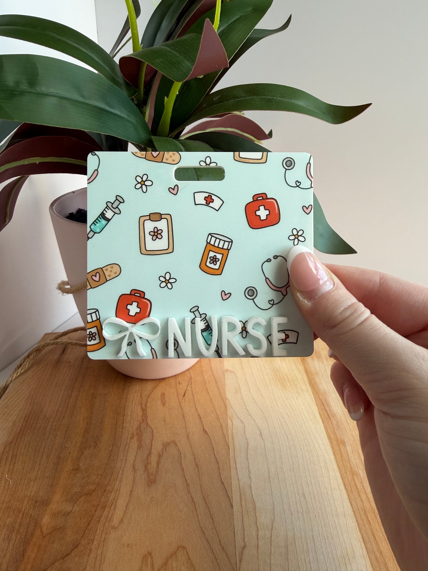 Nurse Doodles Custom Acrylic Badge Backer