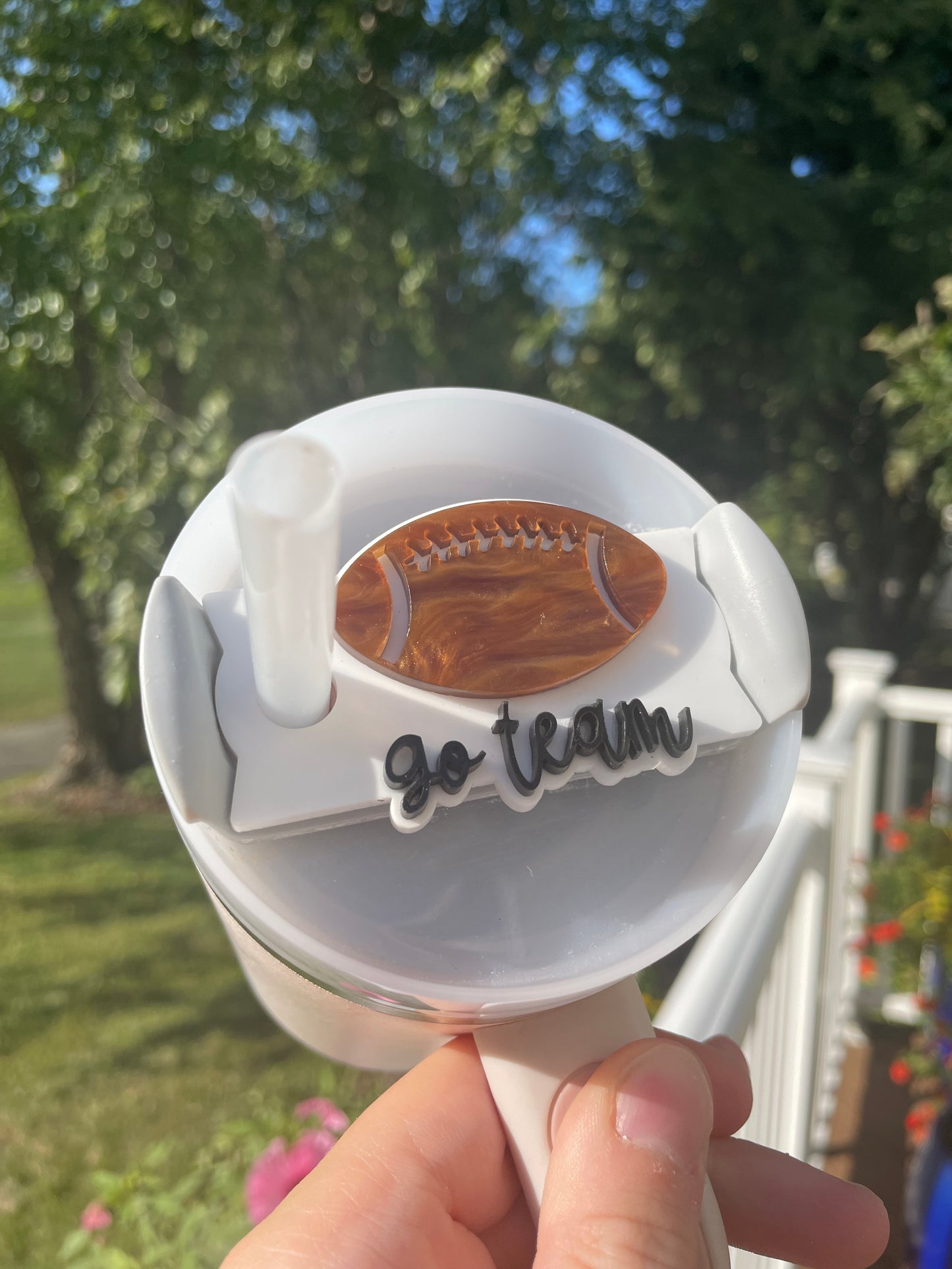 Pearl Football 30 and 40 ounce Stanley Topper for Waterbottles