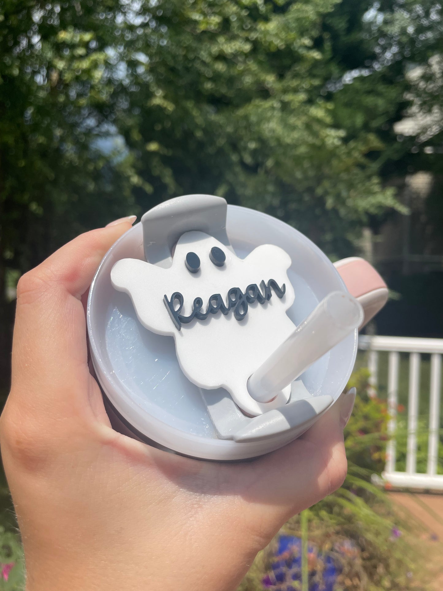Spooky Ghost 30 and 40 Ounce Stanley Topper