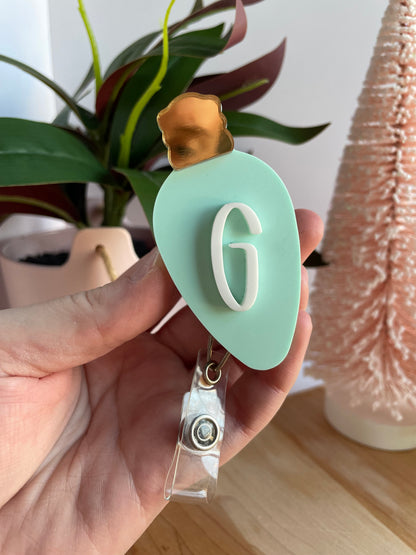 Christmas Lightbulb Badge Reel