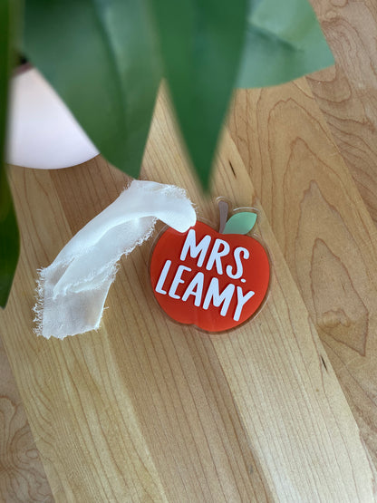 Teacher Themed Acrylic Gift Tags