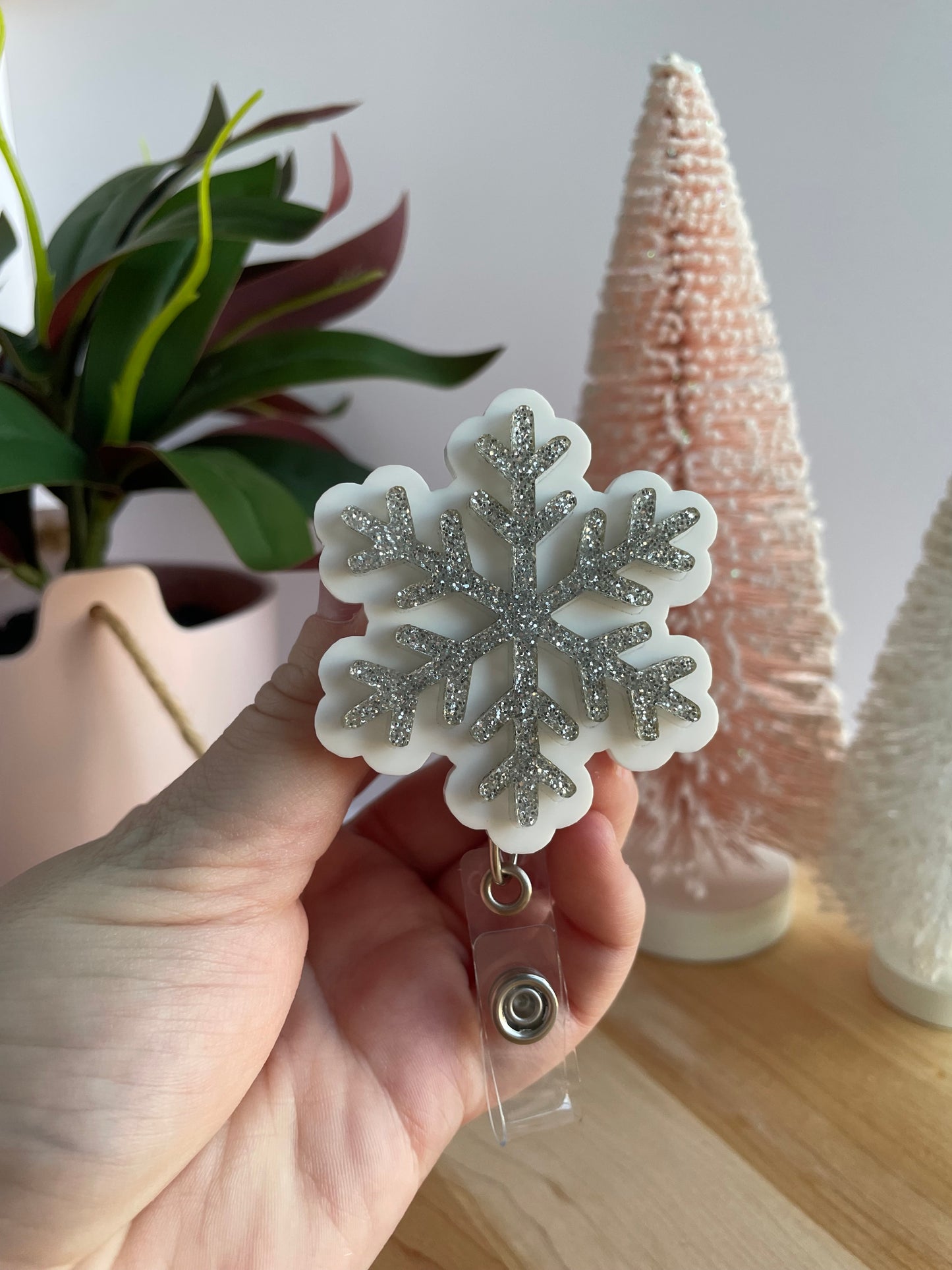 Sparkly Snowflake Badge Reel