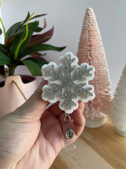 Sparkly Snowflake Badge Reel