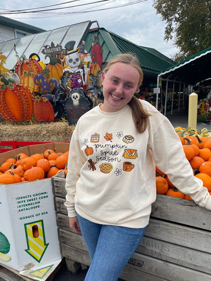 Pumpkin Spice Season Cozy Fall Sweatshirt