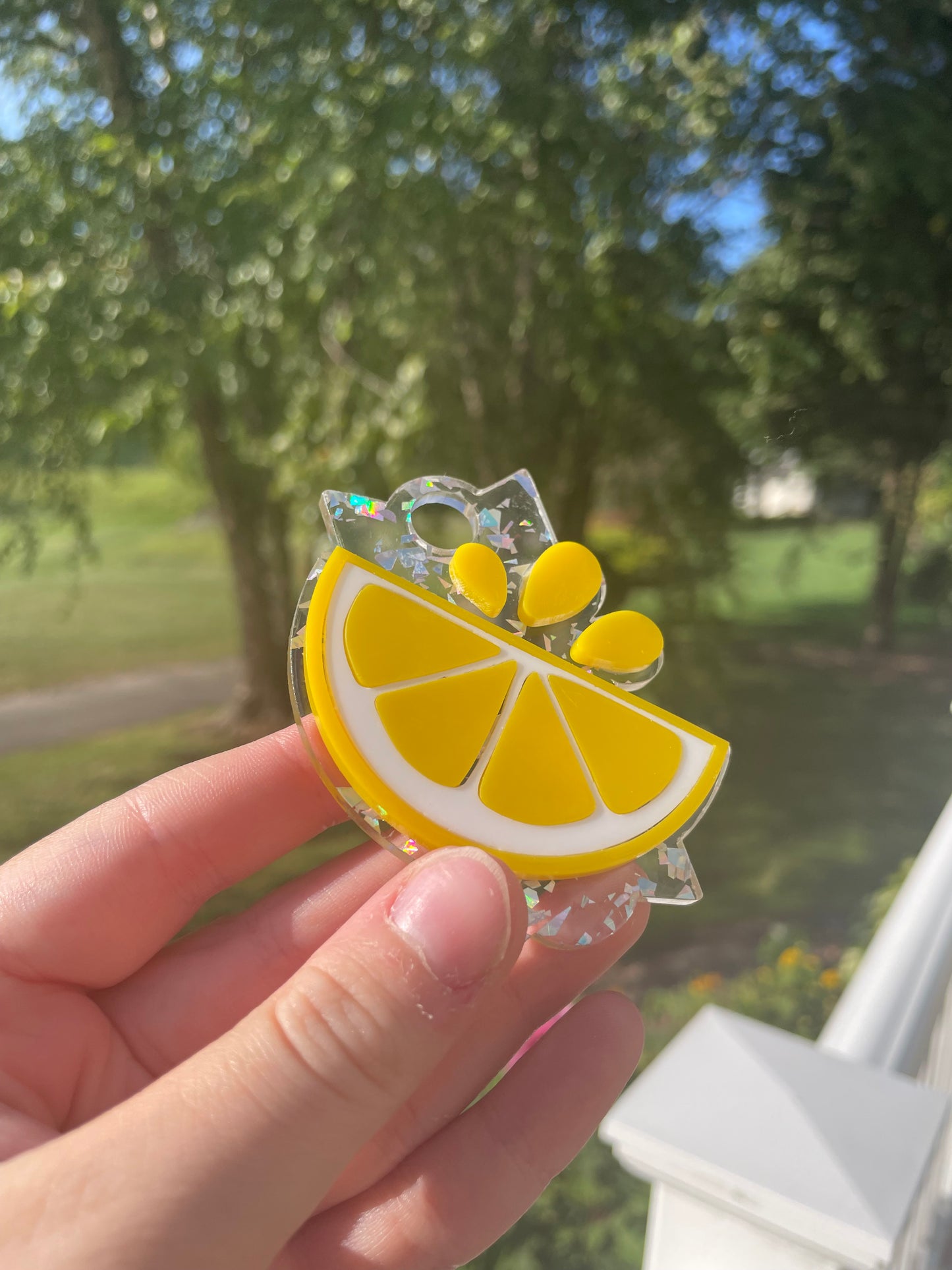 Sparkly Yellow Lemon 30 and 40 ounce Stanley Topper for Waterbottles