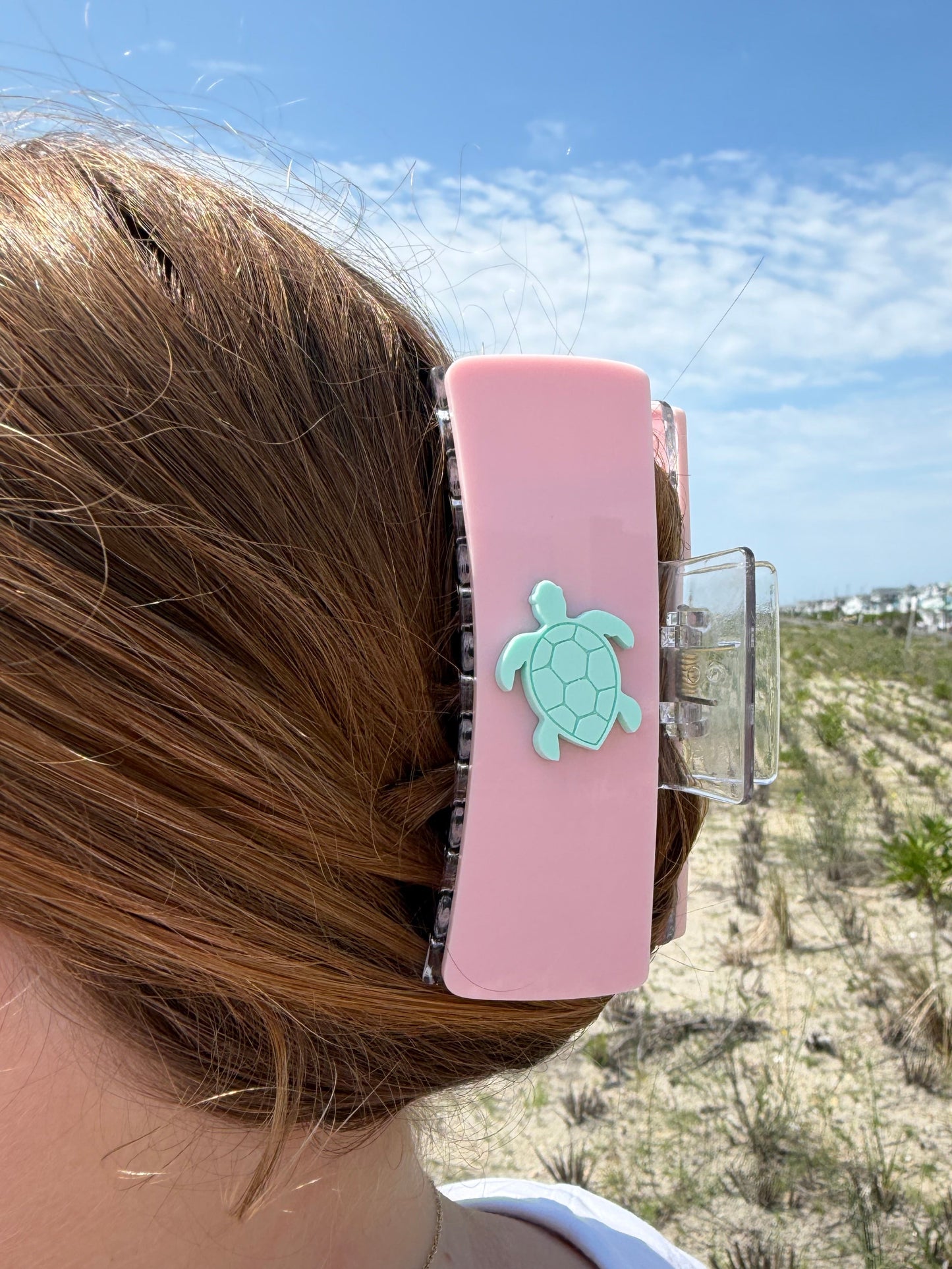 Sea Turtle Acrylic Claw Clip