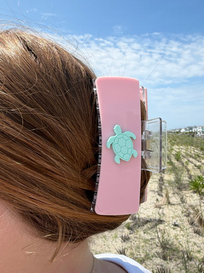Sea Turtle Acrylic Claw Clip