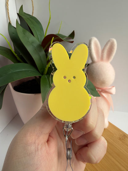 Easter Peeps Acrylic Badge Reel