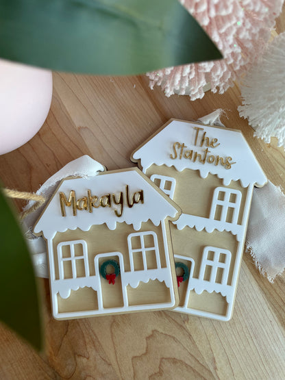 Gingerbread House Custom Gift Tag/Ornament
