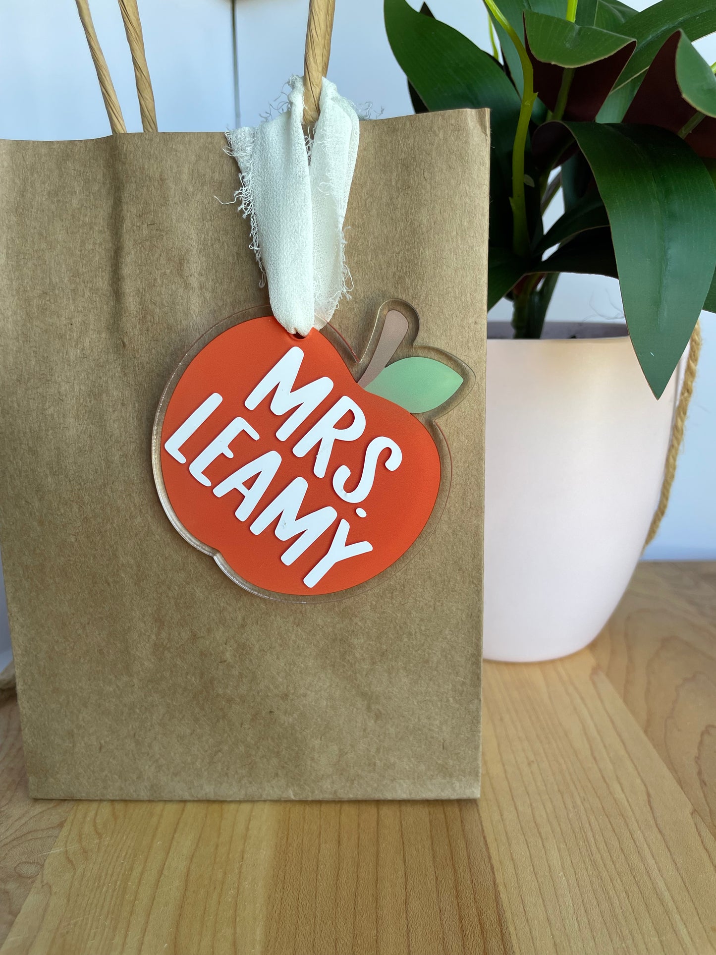 Teacher Themed Acrylic Gift Tags