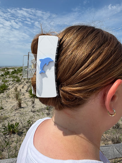Dolphin Acrylic Claw Clip