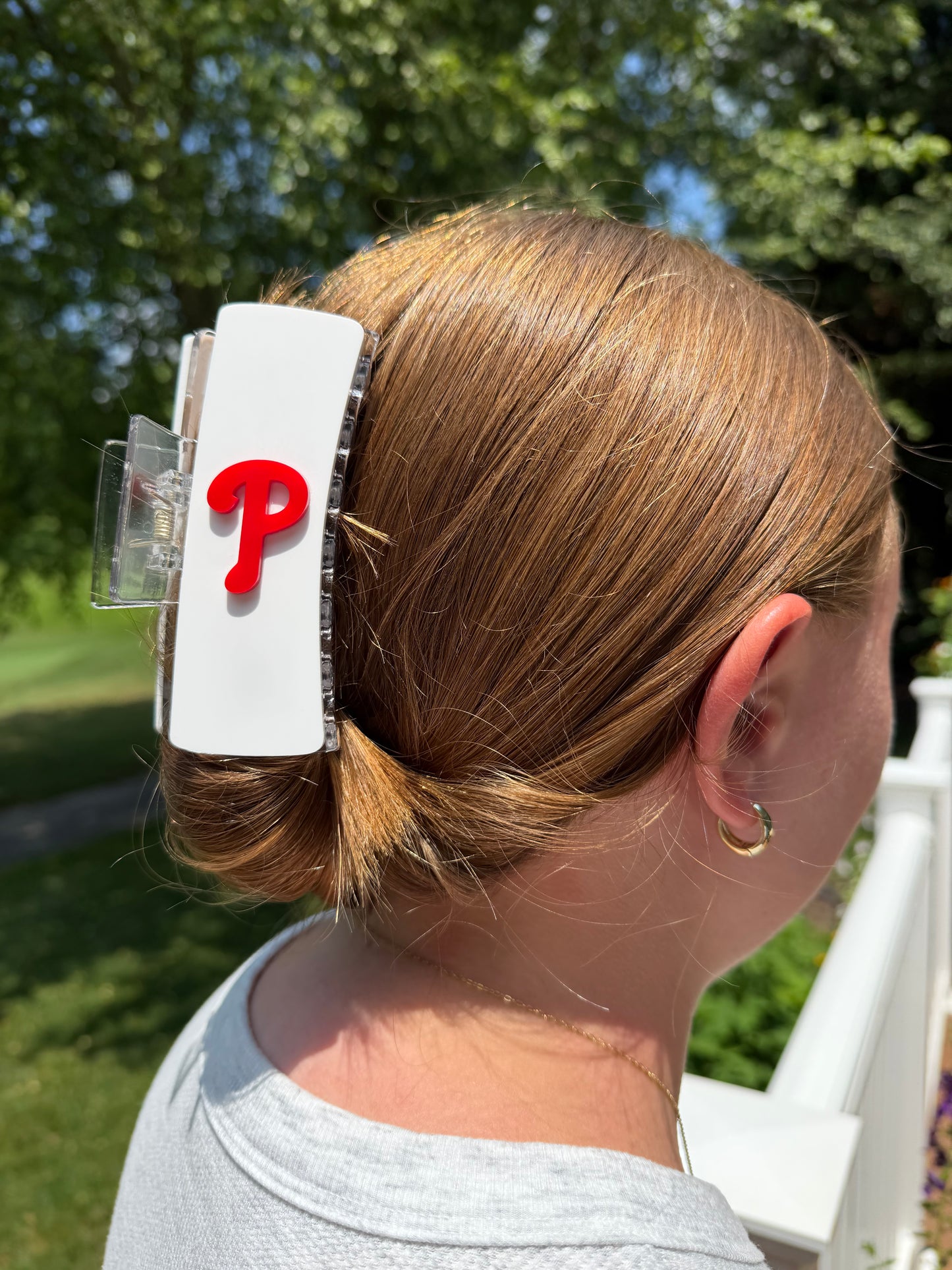 Phillies Acrylic Claw Clip