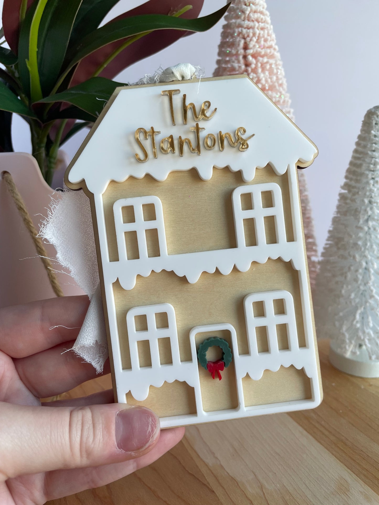 Gingerbread House Custom Gift Tag/Ornament