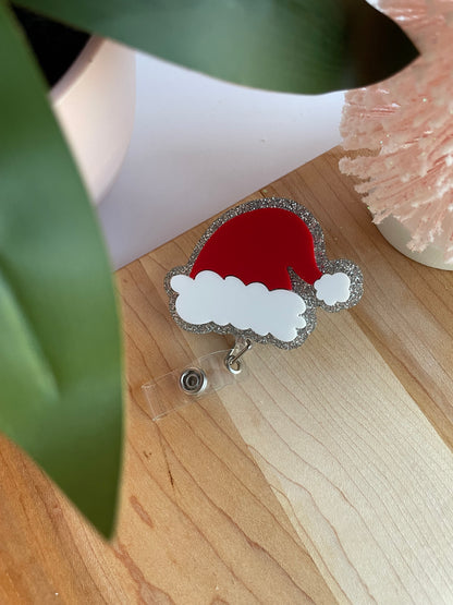 Santa Hat and Sparkles Badge Reel