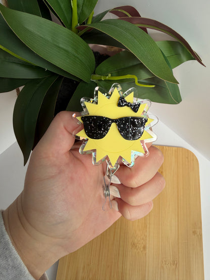 Sunny Shades Acrylic Badge Reel