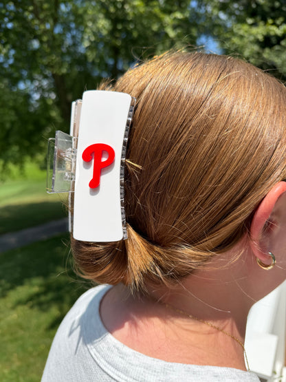 Phillies Acrylic Claw Clip
