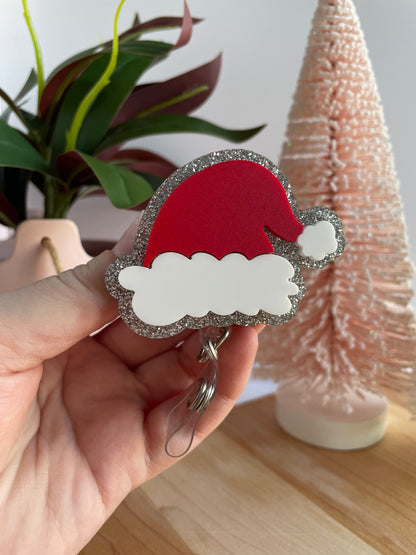 Santa Hat and Sparkles Badge Reel
