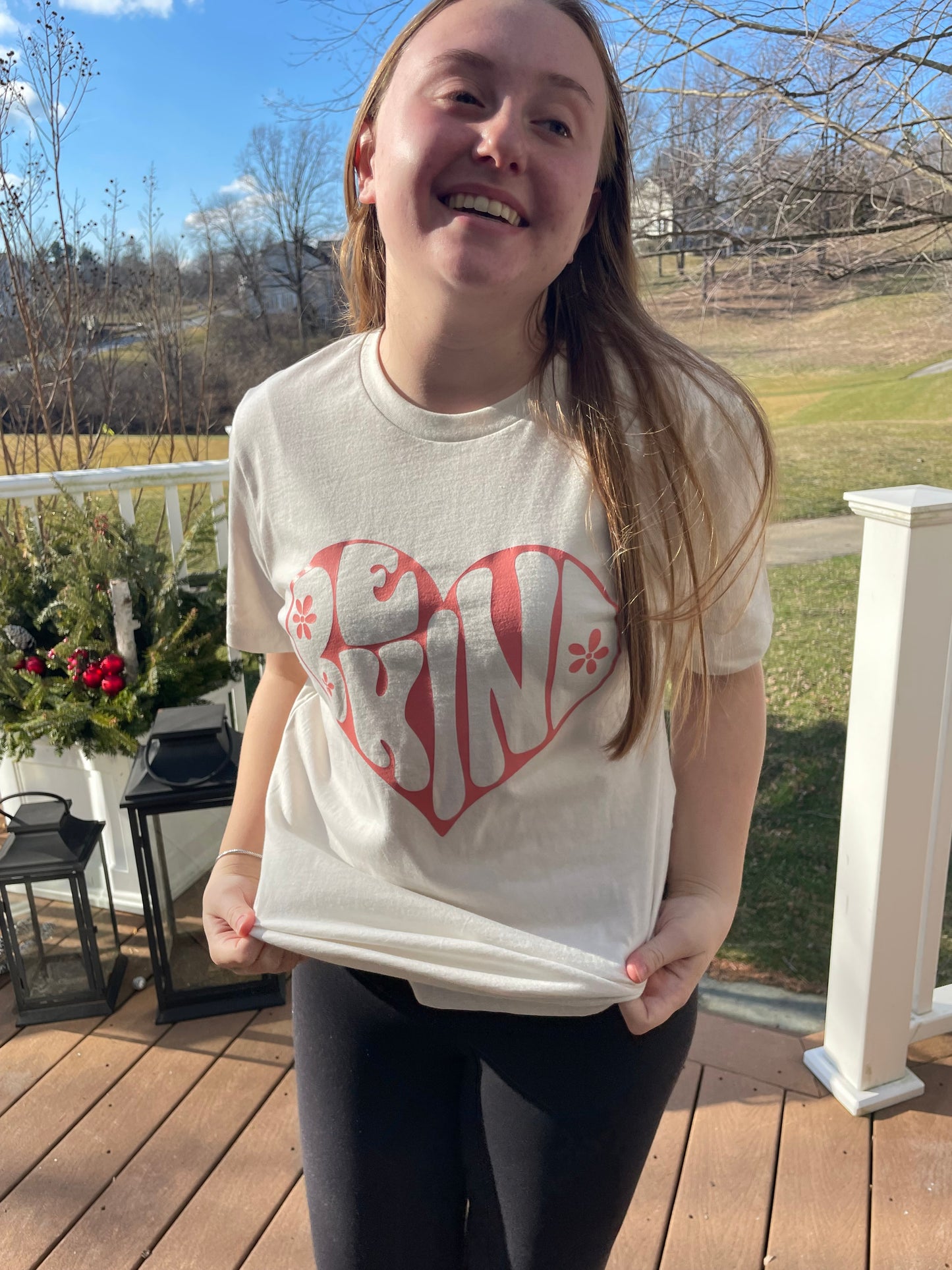 Be Kind Heart Cream Colored Unisex Shirt