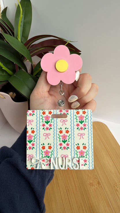 Spring Wildflowers Badge Reel and Backer Bundle