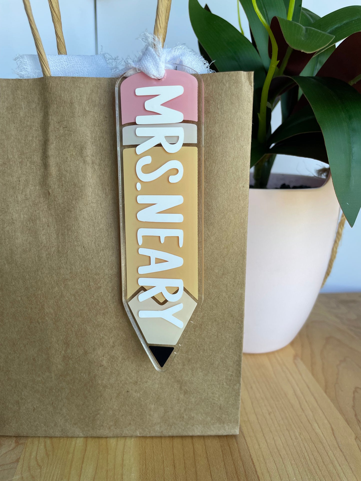 Teacher Themed Acrylic Gift Tags