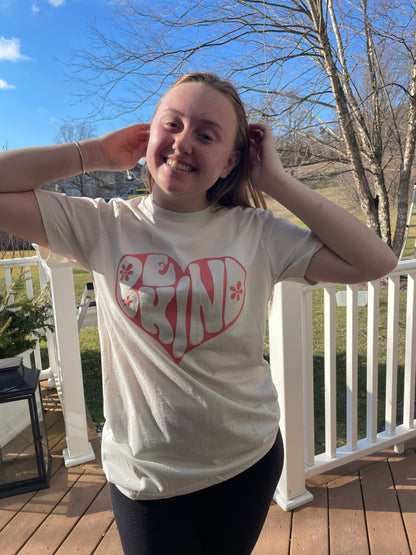 Be Kind Heart Cream Colored Unisex Shirt